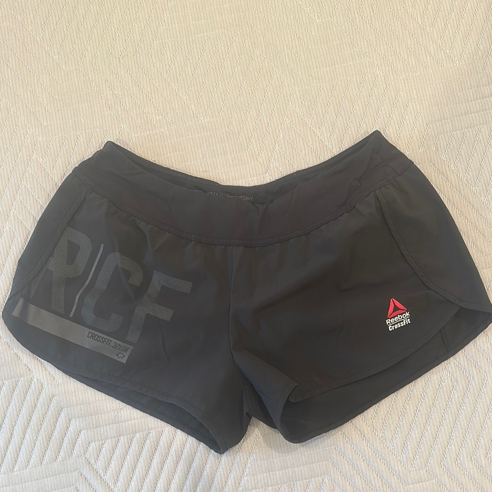 Reebok Black Athletic Shorts with Modern Fit